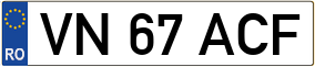 Trailer License Plate